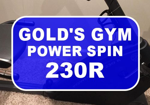 Gold's gym power spin best sale 230r manual