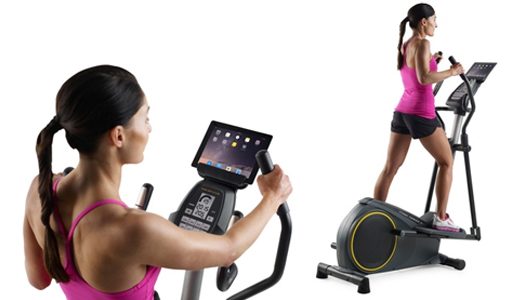 Gold's Gym Elliptical Stride Trainer 350i with Tablet Holder