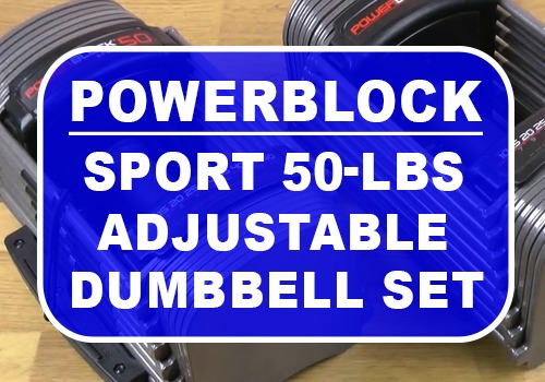 powerblock sport 50 lb adjustable dumbbell set