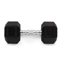 Rubber Hex 25Lbs Dumbbell