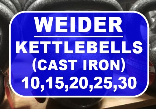 Weider Cast Iron Kettlebells