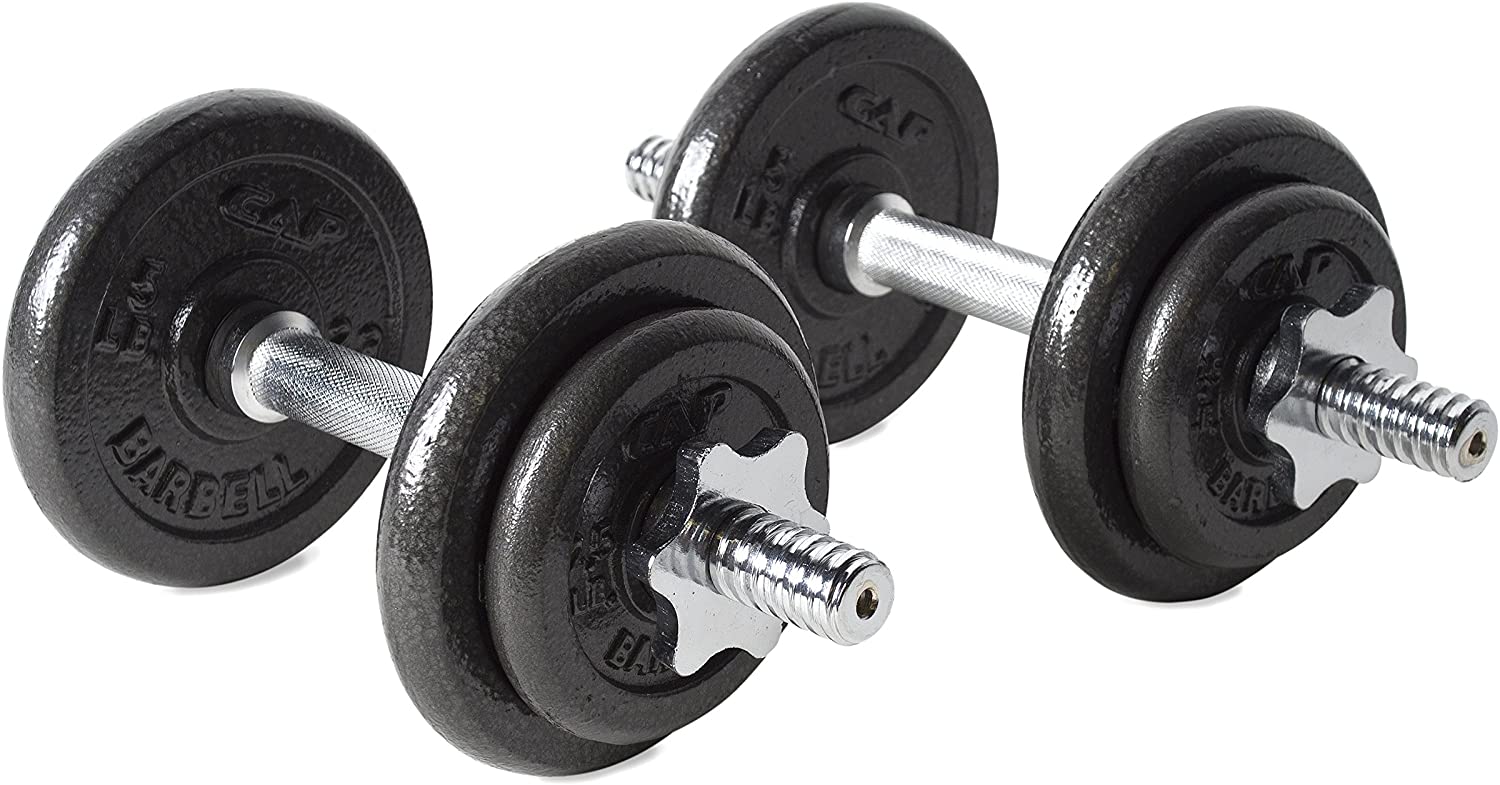 Cap Barbell 40-pound Adjustable Dumbbell Set With Case